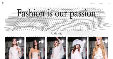 Screenshot of the sash fashion designer webside
