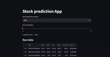 STock prediction webside